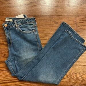 Forever 21 NWT women’s mid rise denim stretch jeans wide leg 29 waist